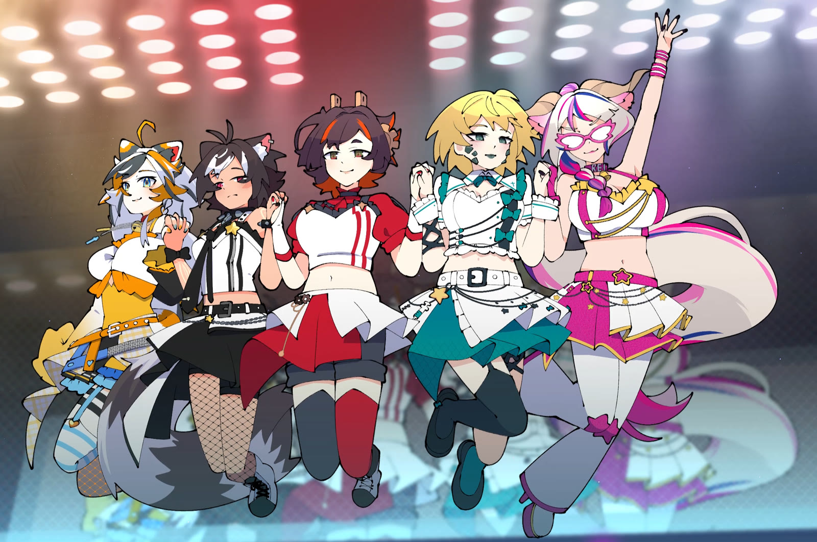 all five members of M★VT on stage